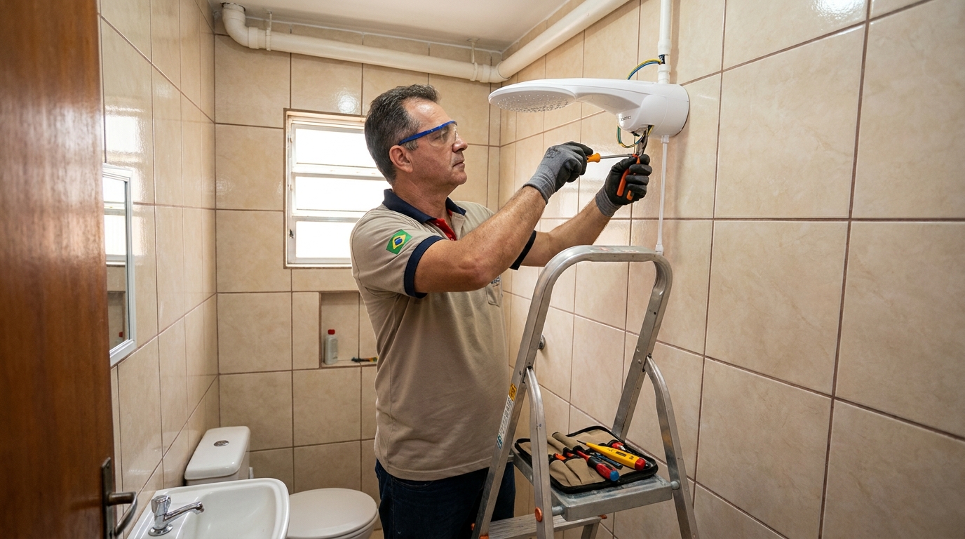 Instalação com pressurizador em Guarulhos-SP